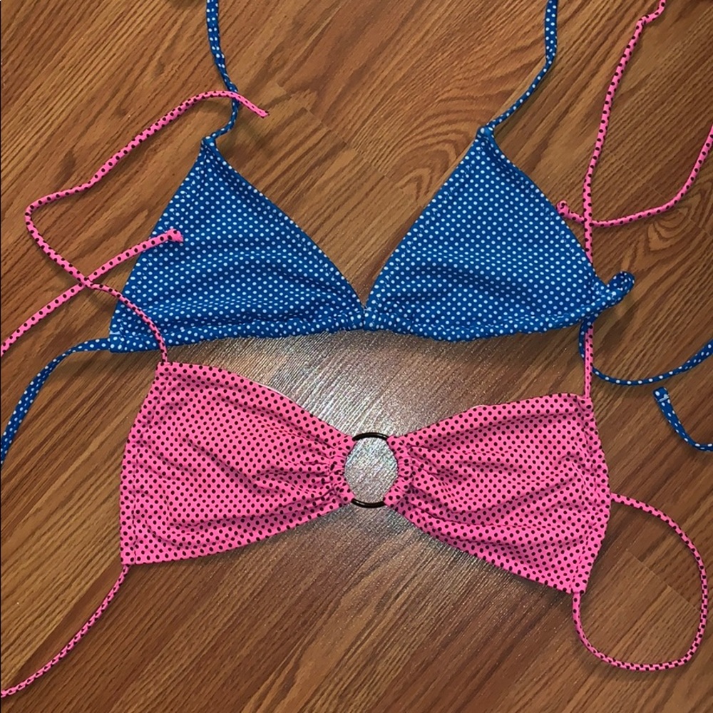 2 bikini tops